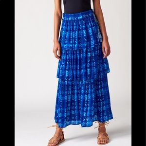 Marie Oliver Blue Andrea Maxi Skirt